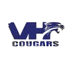 A blue logo of the western washington university cougars.