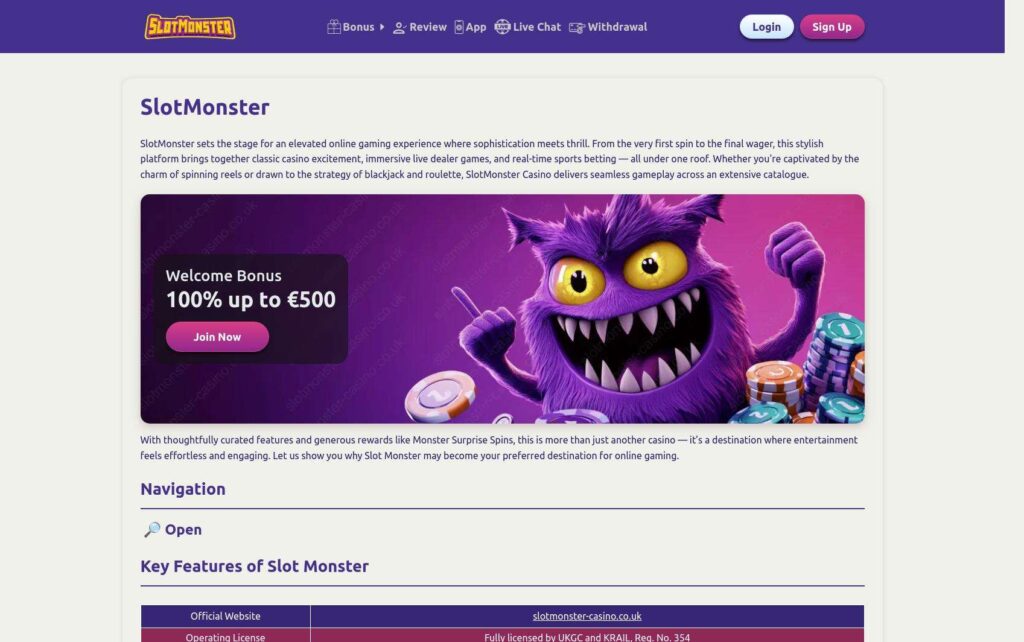 Purple monster character with poker chips.
