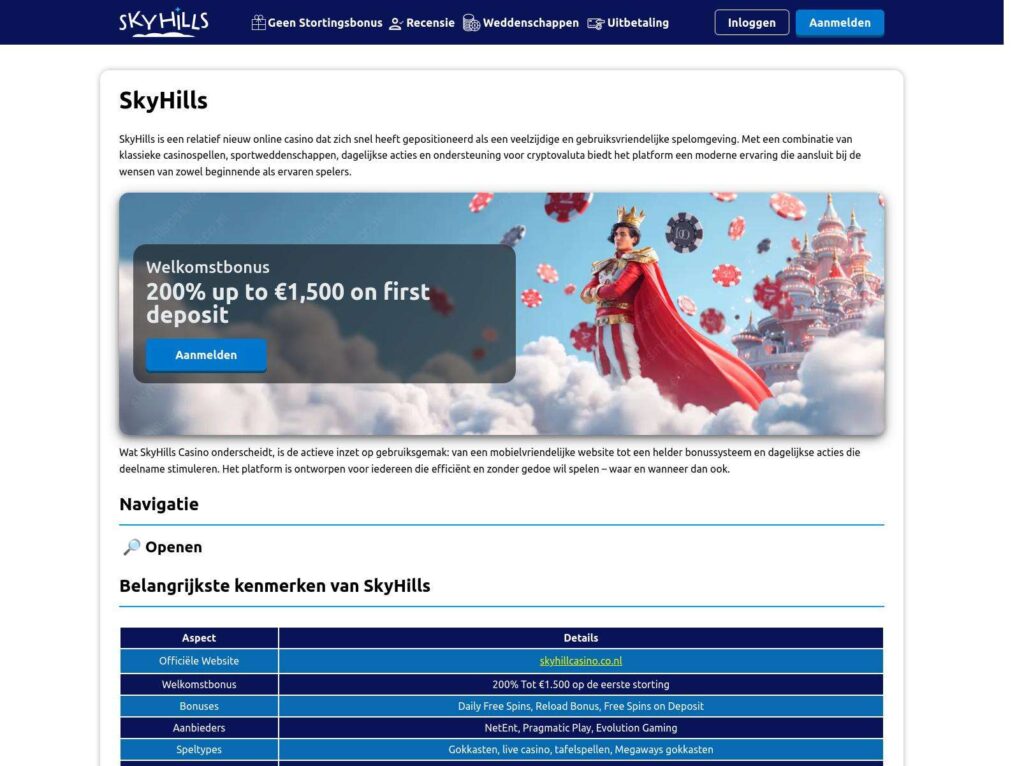 Online casino promotion with welcome bonus.